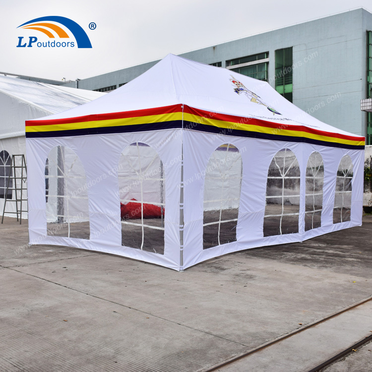 工厂批发高档4x8米铝合金户外展览广告折叠帐篷