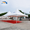 出口加纳 铝合金6x12米广告印刷双尖顶活动帐篷