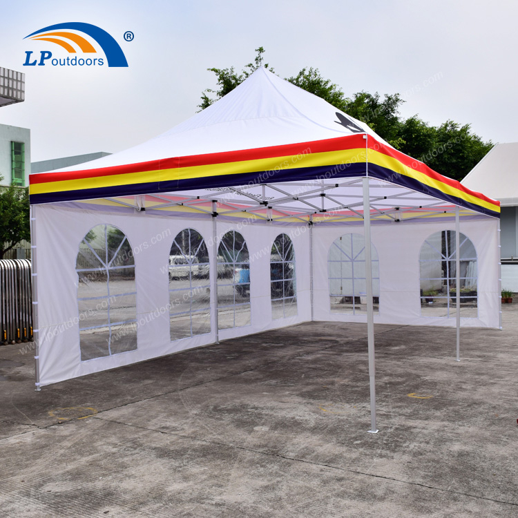4x8米室外遮阳可移动定制广告铝支架折叠帐篷