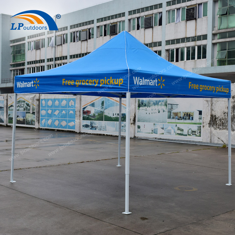室外铝合金可移动定制高清印刷广告促销3x3m折叠帐篷