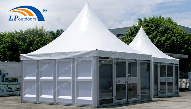 6米锥顶篷 展会帐篷 搭建简便 安全稳固ABS 玻璃门 锥顶篷.jpg